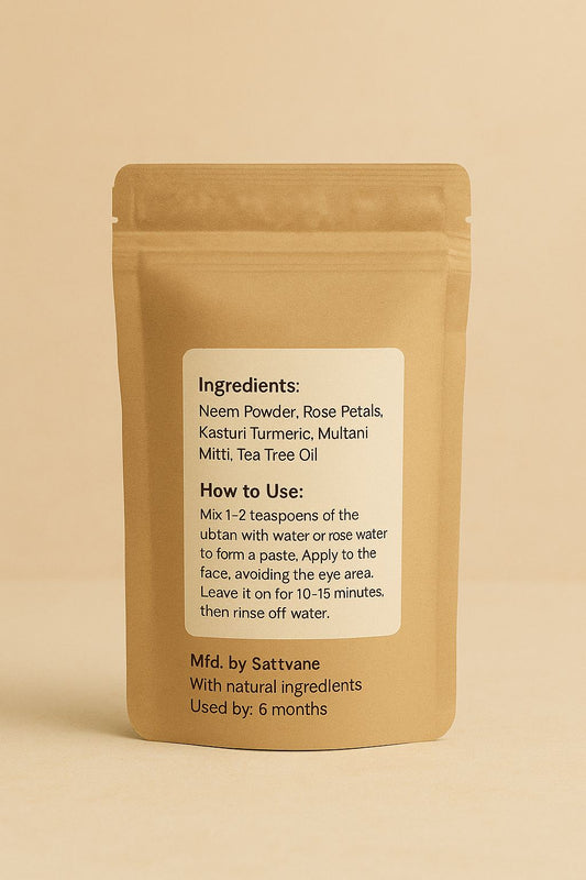 Anti-Acne Face Ubtan - Neem & Tea Tree | Clears Acne, Soothen Skin