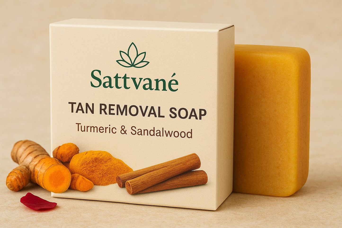 Tan Removal Soap - Turmeric & Sandalwood | For Glowing, Even skin