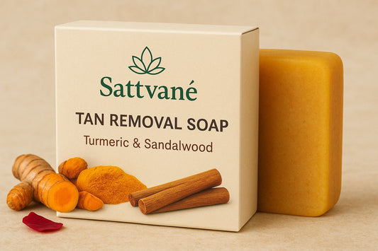 Tan Removal Soap - Turmeric & Sandalwood | For Glowing, Even skin