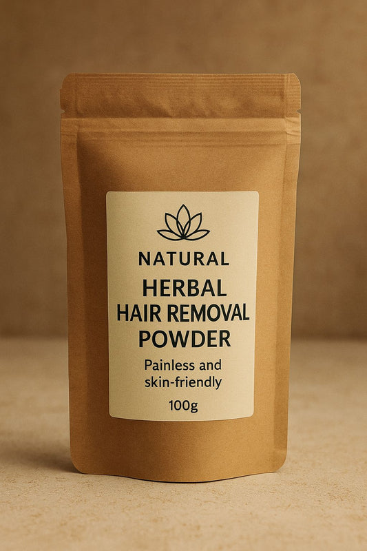 Natural Herbal Hair Removal Powder – Painless & Skin-Friendly